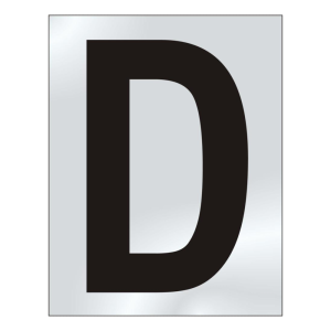 75mm 'D' Text CP Visi
