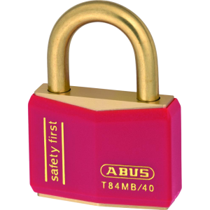 43mm Brass Shackle KA (8404) Red T84MB/40 Boxed