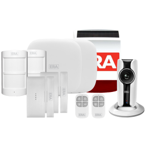1 Hub, 2 PIR, 2 Contact, 2 Remote, Siren, IP Cam